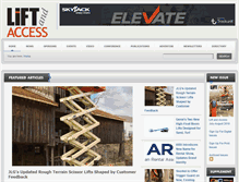 Tablet Screenshot of liftandaccess.com